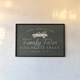 Vintage Christmas VII Green by Becky Thorns. shown as a paper print in a black flame. Available as a archival giclee rolled canvas, fine art paper, or poster print. SKU 68848i.