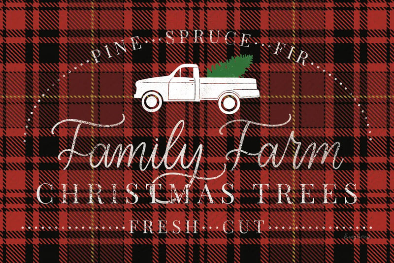 Vintage Christmas VII Plaid by Becky Thorns. SKU 73344i. Archival Giclee Fine art print for wall decor.