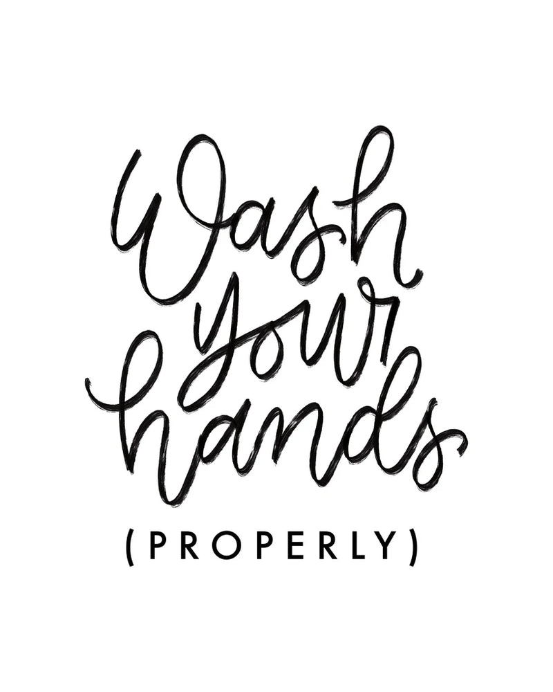 Wash Your Hands III by Becky Thorns