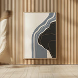 Waterfall Abstract II by Becky Thorns. shown as over sized large wall art. Available as an archival giclee rolled canvas, fine art paper, or poster print. SKU 87844h.