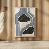 Waterfall Abstract III by Becky Thorns. shown as over sized large wall art. Available as an archival giclee rolled canvas, fine art paper, or poster print. SKU 87845h.