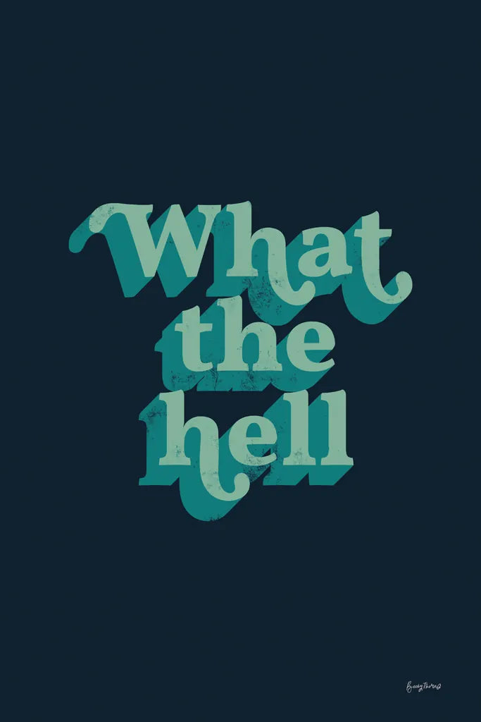 What The by Becky Thorns. SKU 65169h. Archival Giclee Fine art print for wall decor.