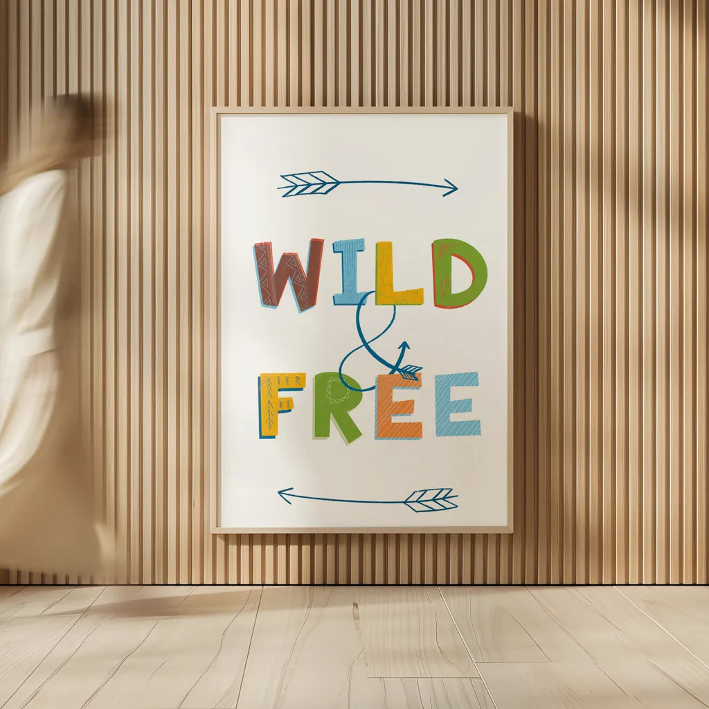 Wild and Free by Becky Thorns. shown as over sized large wall art. Available as an archival giclee rolled canvas, fine art paper, or poster print. SKU 59584h.