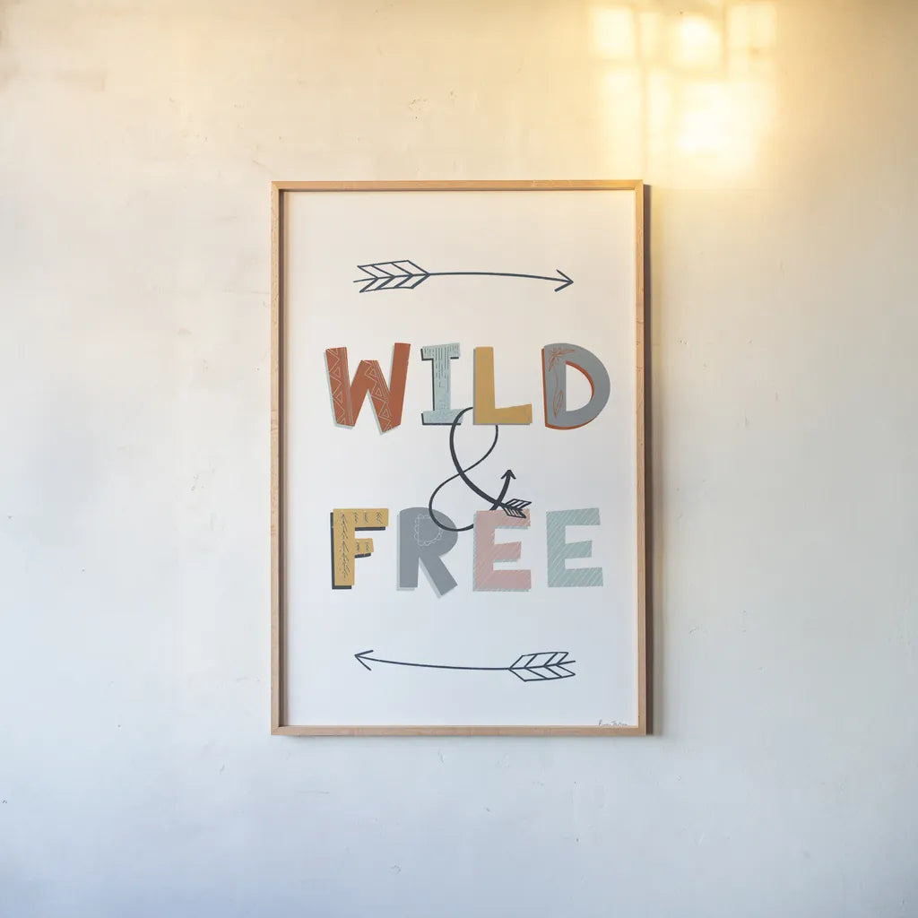 Wild and Free Pastel by Becky Thorns. shown as a paper print in a natural frame. Available as a archival giclee rolled canvas, fine art paper, or poster print. SKU 66561h.