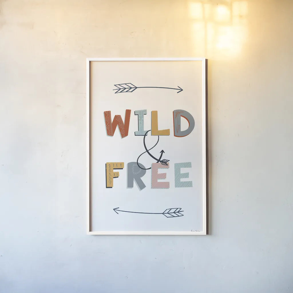 Wild and Free Pastel by Becky Thorns. shown as a paper print in a white frame. Available as a archival giclee rolled canvas, fine art paper, or poster print. SKU 66561h.