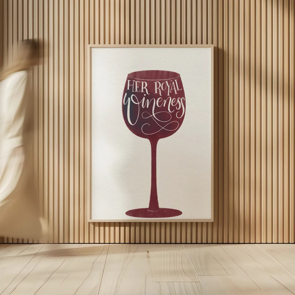 Wineness by Becky Thorns. shown as over sized large wall art. Available as an archival giclee rolled canvas, fine art paper, or poster print. SKU 61432h.