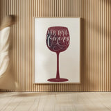 Wineness by Becky Thorns. shown as over sized large wall art. Available as an archival giclee rolled canvas, fine art paper, or poster print. SKU 61432h.