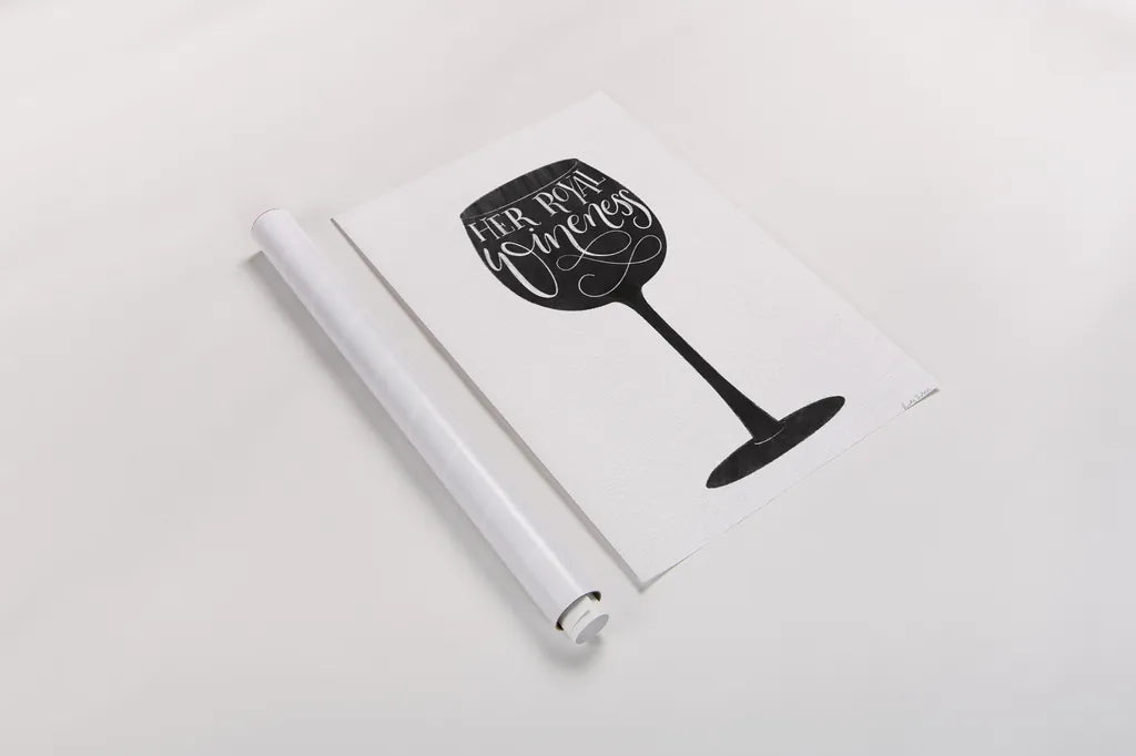 Wineness BW by Becky Thorns. shown as a rolled paper print. Available as archival giclee rolled canvas, fine art paper, or poster print. SKU 61433h.