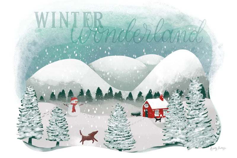 Winter Wonderland I by Becky Thorns. SKU 57087i. Archival Giclee Fine art print for wall decor.