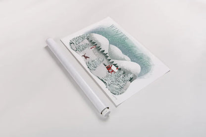 Winter Wonderland I by Becky Thorns. shown as a rolled paper print. Available as archival giclee rolled canvas, fine art paper, or poster print. SKU 57087i.