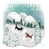 Winter Wonderland II by Becky Thorns. SKU 57088a. Archival Giclee Fine art print for wall decor.