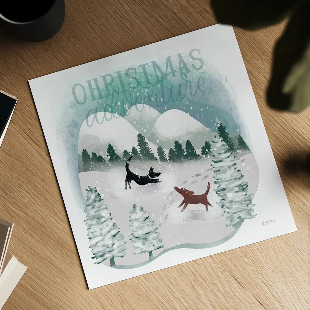 Winter Wonderland II by Becky Thorns. Shown as a detailed flat fine art print, highlighting archival giclee quality. Available as an archival giclee rolled canvas, fine art paper, or poster print. SKU 57088a.