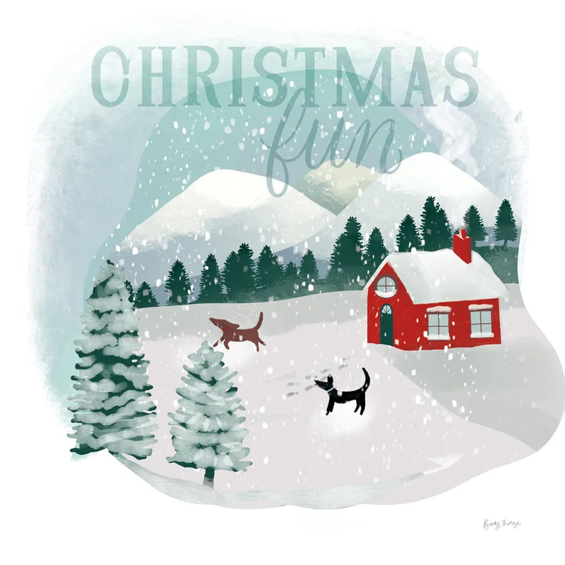 Winter Wonderland III by Becky Thorns. SKU 57089a. Archival Giclee Fine art print for wall decor.