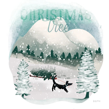 Winter Wonderland V by Becky Thorns. SKU 57091a. Archival Giclee Fine art print for wall decor.