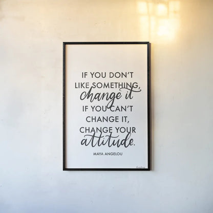 Words of Wisdom I BW v2 by Becky Thorns. shown as a paper print in a black flame. Available as a archival giclee rolled canvas, fine art paper, or poster print. SKU 80656h.