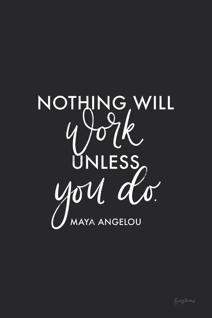 Words of Wisdom II BW v2 by Becky Thorns. SKU 80657h. Archival Giclee Fine art print for wall decor.