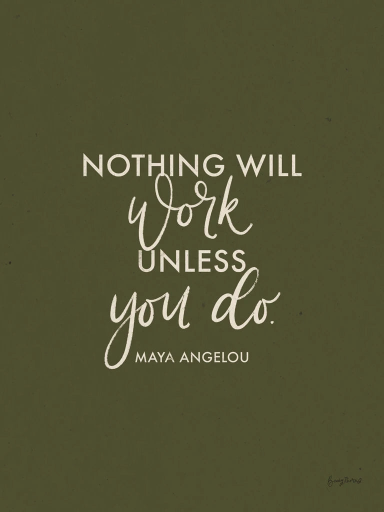 Words of Wisdom II Green Crop by Becky Thorns