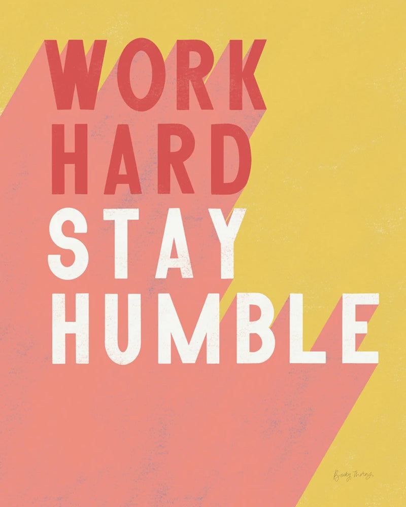 Work Hard Stay Humble Crop by Becky Thorns