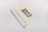 Yay by Becky Thorns. shown as a rolled paper print. Available as archival giclee rolled canvas, fine art paper, or poster print. SKU 65163h.