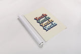 Yeah by Becky Thorns. shown as a rolled paper print. Available as archival giclee rolled canvas, fine art paper, or poster print. SKU 65164h.