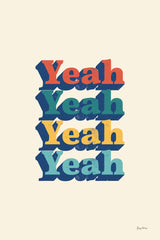 Yeah Modern Retro by Becky Thorns. SKU 66921h. Archival Giclee Fine art print for wall decor.