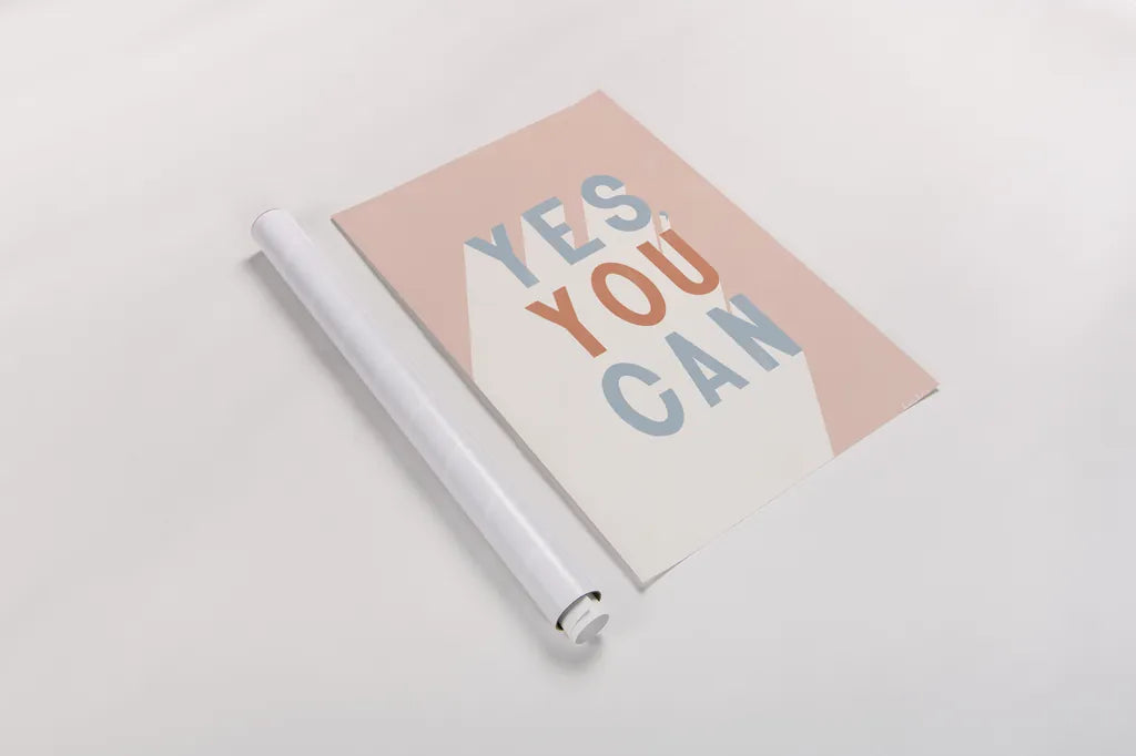 Yes You Can Pastel by Becky Thorns. shown as a rolled paper print. Available as archival giclee rolled canvas, fine art paper, or poster print. SKU 78718h.