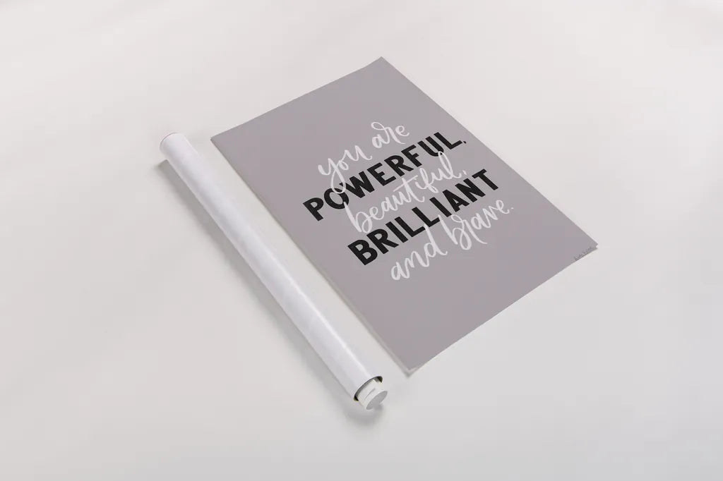 You Are Powerful by Becky Thorns. shown as a rolled paper print. Available as archival giclee rolled canvas, fine art paper, or poster print. SKU 61715h.