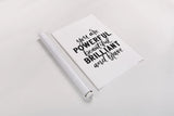 You Are Powerful BW by Becky Thorns. shown as a rolled paper print. Available as archival giclee rolled canvas, fine art paper, or poster print. SKU 64206h.