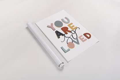You Are So Loved Pastel by Becky Thorns. shown as a rolled paper print. Available as archival giclee rolled canvas, fine art paper, or poster print. SKU 66562h.