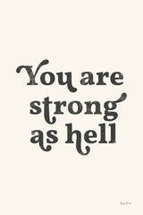 You Are Strong Black by Becky Thorns. SKU 68873h. Archival Giclee Fine art print for wall decor.