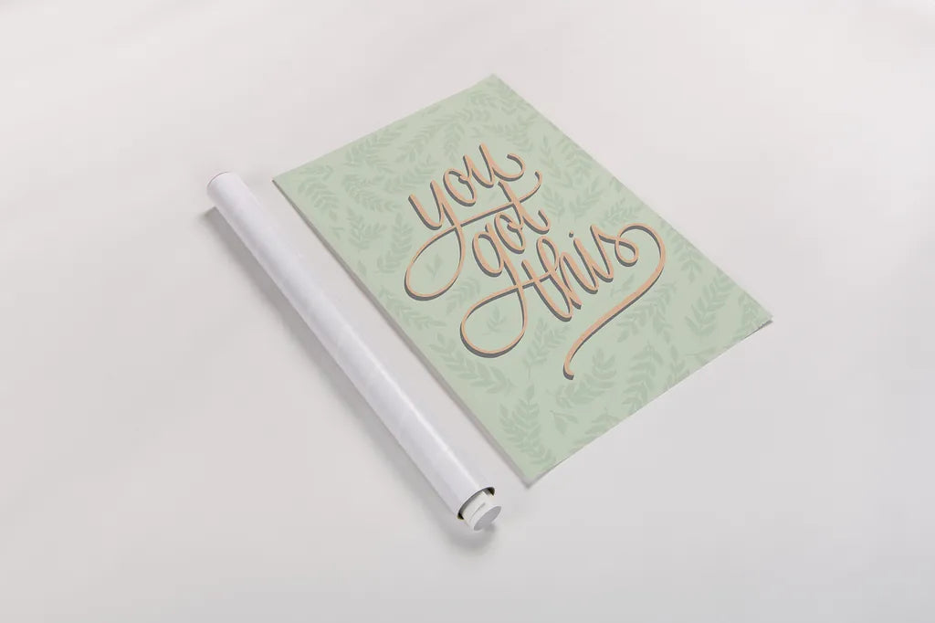 You Got This by Becky Thorns. shown as a rolled paper print. Available as archival giclee rolled canvas, fine art paper, or poster print. SKU 52795h.