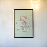 You Got This by Becky Thorns. shown as a paper print in a black flame. Available as a archival giclee rolled canvas, fine art paper, or poster print. SKU 52795h.