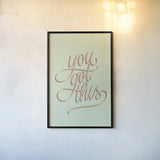 You Got This No Leaves by Becky Thorns. shown as a paper print in a black flame. Available as a archival giclee rolled canvas, fine art paper, or poster print. SKU 53248h.
