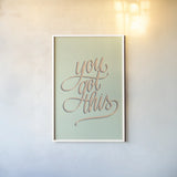 You Got This No Leaves by Becky Thorns. shown as a paper print in a white frame. Available as a archival giclee rolled canvas, fine art paper, or poster print. SKU 53248h.