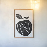 You are a Peach BW by Becky Thorns. shown as a paper print in a natural frame. Available as a archival giclee rolled canvas, fine art paper, or poster print. SKU 61431h.