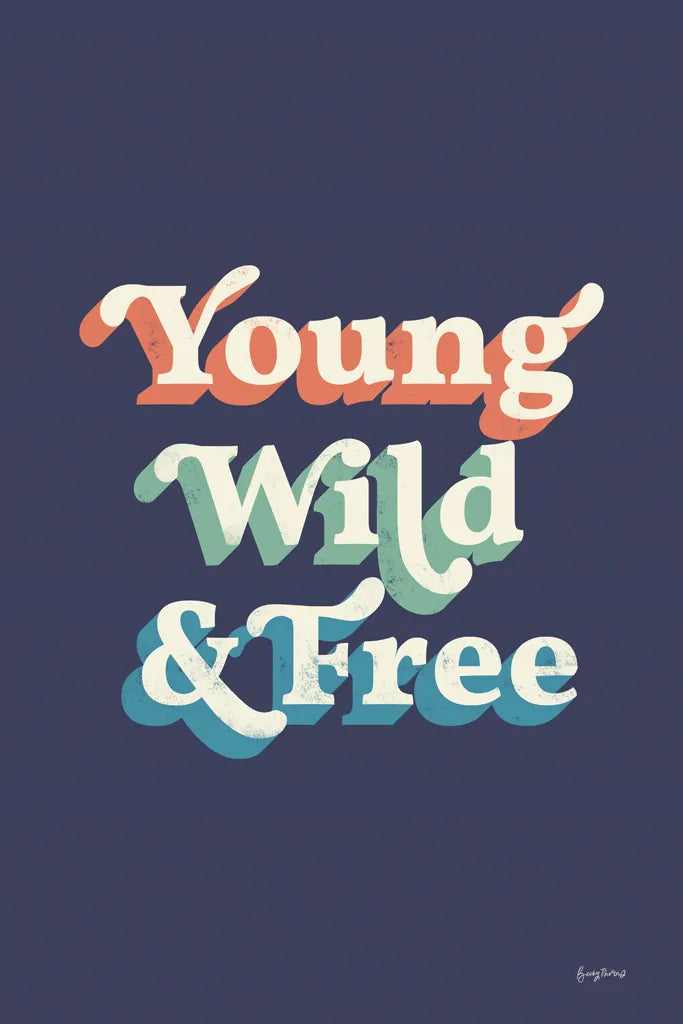 Young Wild and Free by Becky Thorns. SKU 65171h. Archival Giclee Fine art print for wall decor.