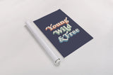 Young Wild and Free by Becky Thorns. shown as a rolled paper print. Available as archival giclee rolled canvas, fine art paper, or poster print. SKU 65171h.