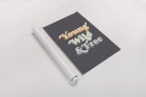 Young Wild and Free Warm by Becky Thorns. shown as a rolled paper print. Available as archival giclee rolled canvas, fine art paper, or poster print. SKU 66919h.