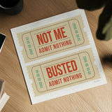 Admit Nothing II by Belinda Aldrich. Shown as a detailed flat fine art print, highlighting archival giclee quality. Available as an archival giclee rolled canvas, fine art paper, or poster print. SKU 101958a.