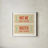 Admit Nothing II by Belinda Aldrich. Shown in a crisp white glass frame for a clean and minimalist style. Available as an archival giclee rolled canvas, fine art paper, or poster print. SKU 101958a.