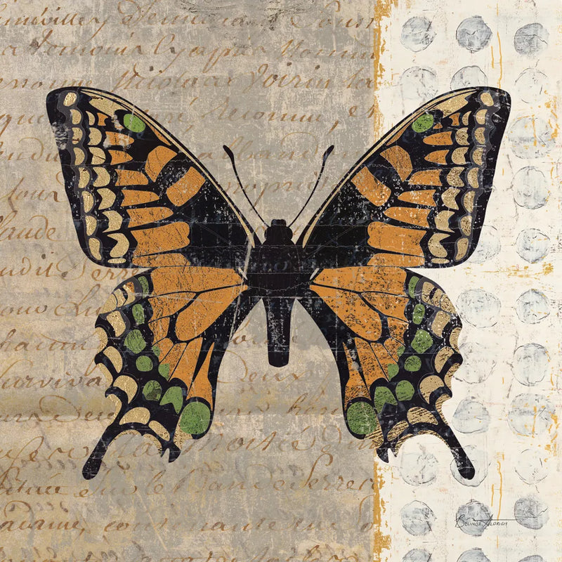 Belindas Butterfly IV by Belinda Aldrich. SKU 11322a. Archival Giclee Fine art print for wall decor.