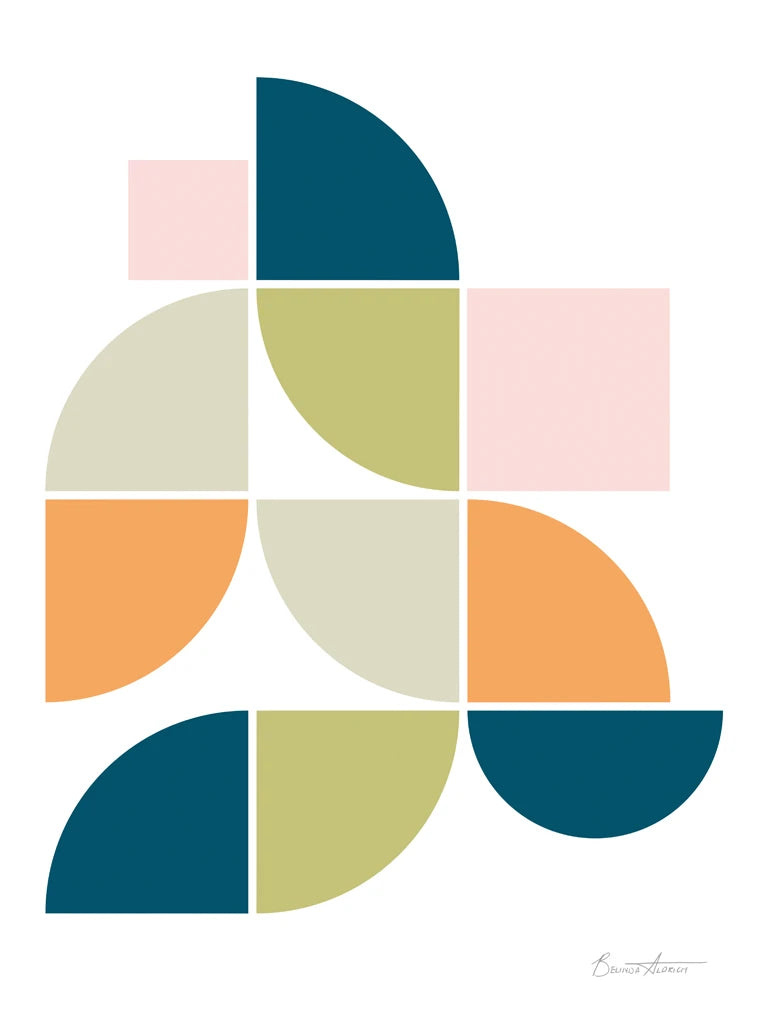 Mid Century Geo II by Belinda Aldrich