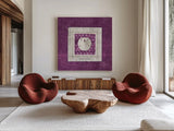 Sea Shell I by Belinda Aldrich. Shown as extra-large giant wall art in a modern living room. Available as an archival giclee rolled canvas, fine art paper, or poster print. SKU 32962a.
