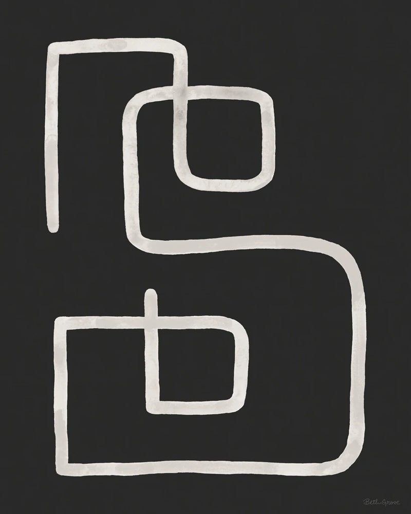 Abstract Squiggle I Dark by Beth Grove