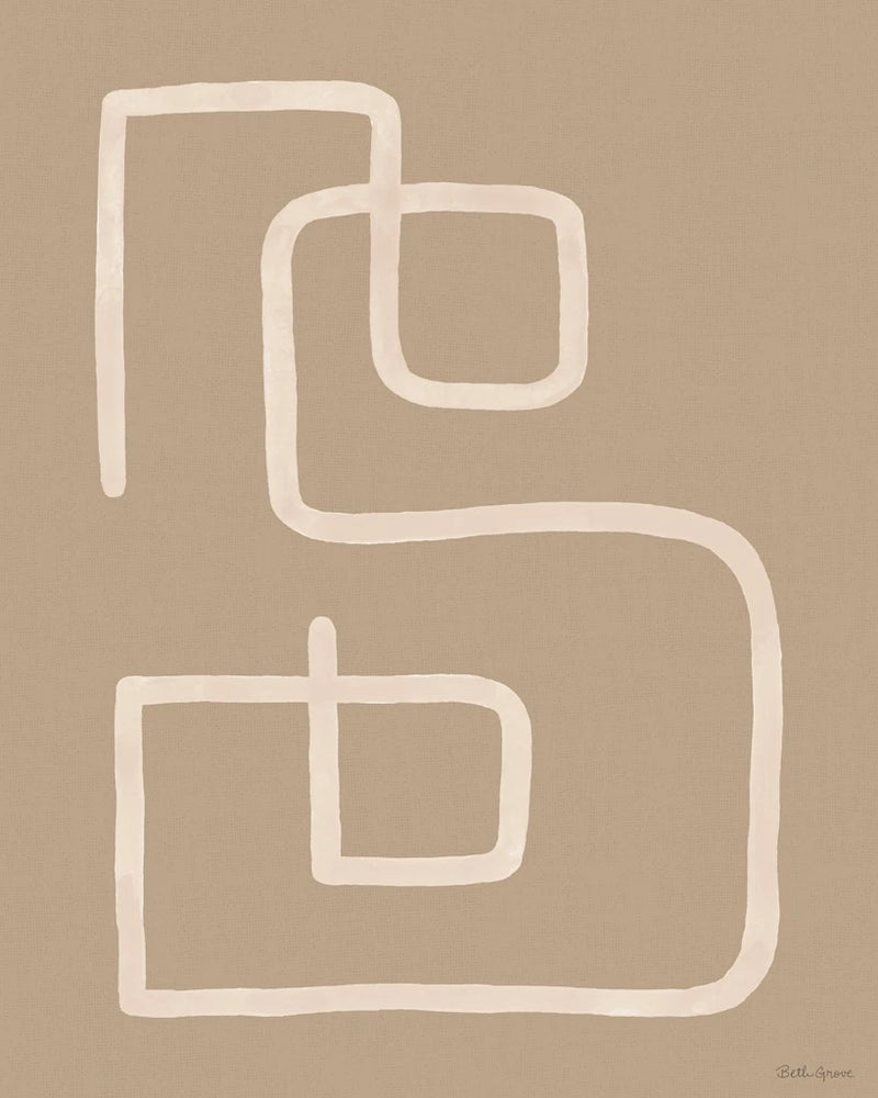 Abstract Squiggle I Desert Dark by Beth Grove