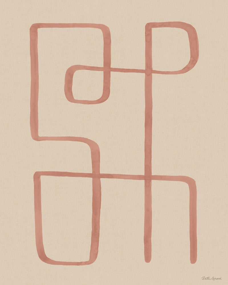 Abstract Squiggle II Desert by Beth Grove