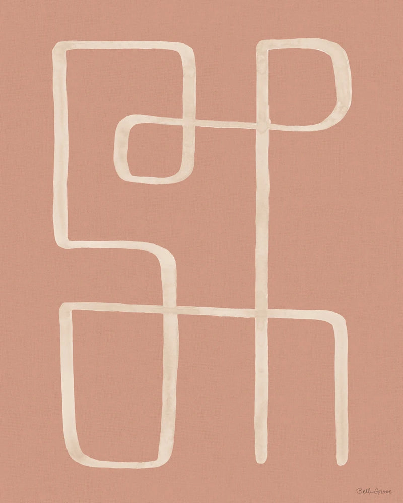 Abstract Squiggle II Desert Dark by Beth Grove