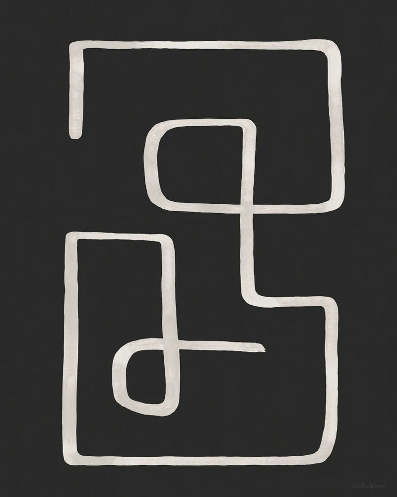 Abstract Squiggle IV Dark by Beth Grove