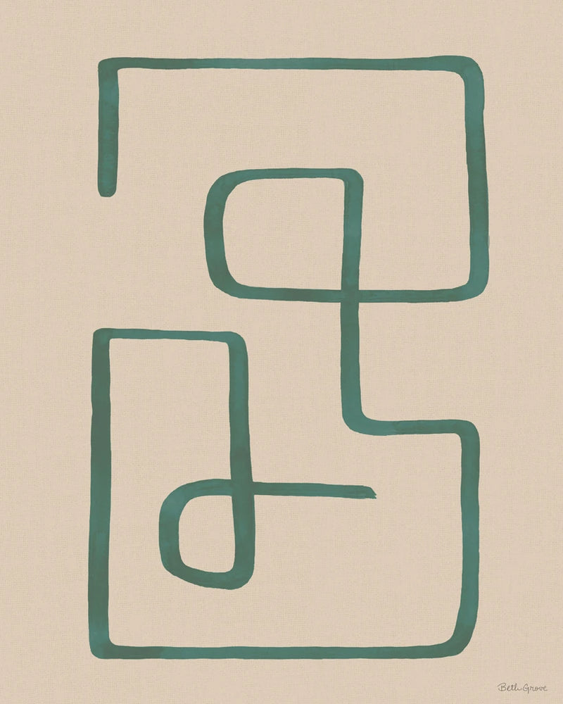 Abstract Squiggle IV Desert by Beth Grove