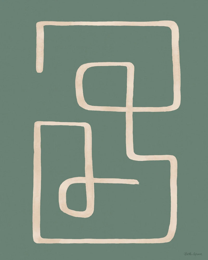 Abstract Squiggle IV Desert Dark by Beth Grove